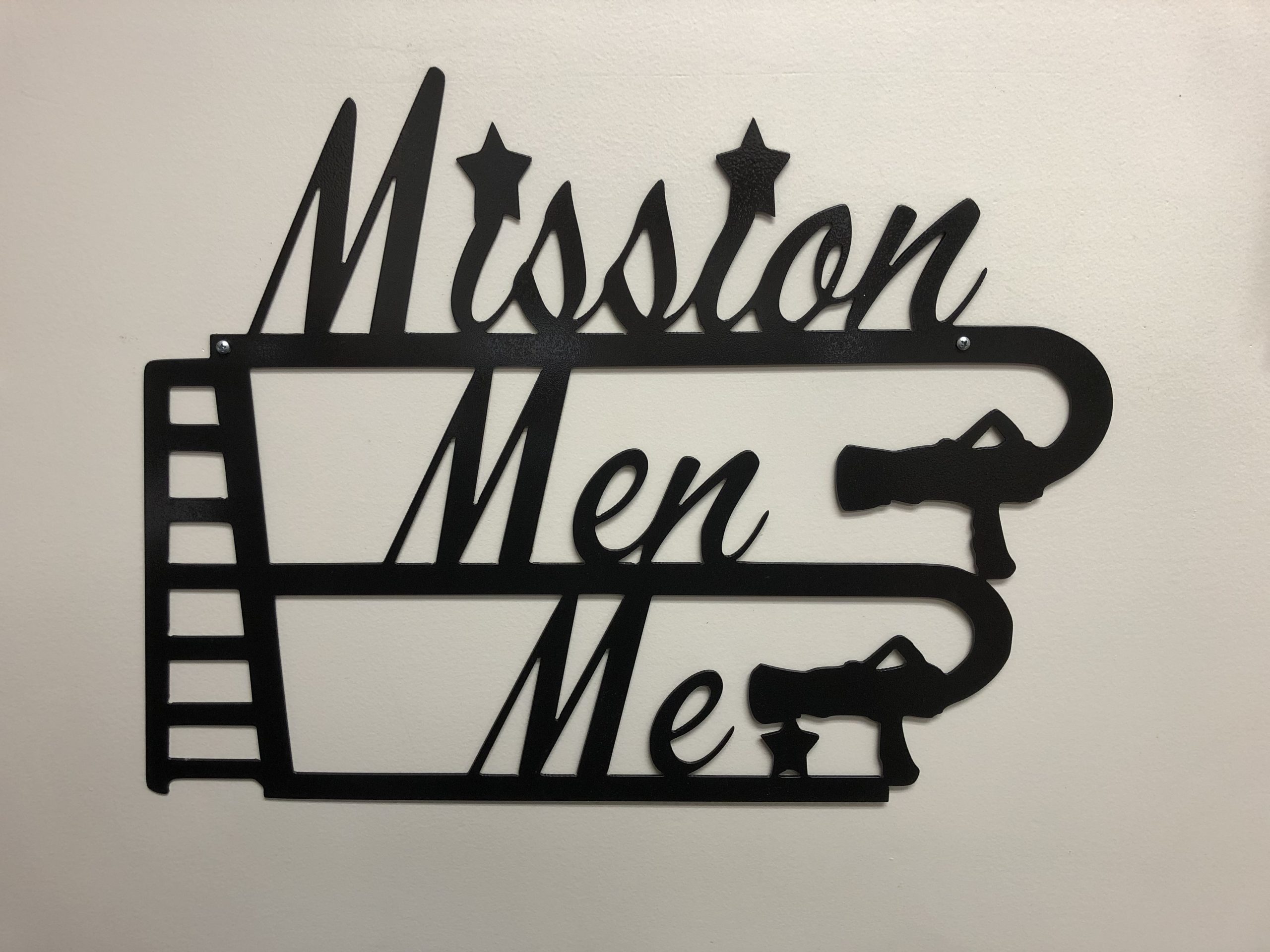 Mission, Men, Me Sign